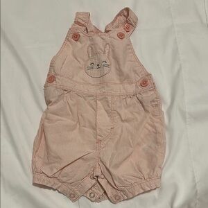 Adorable Pink Striped Kids Overalls